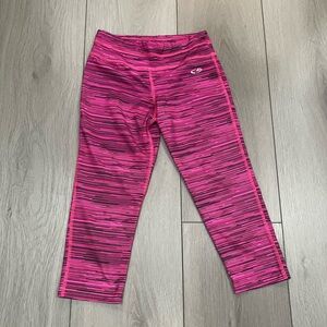 Champion Pink Striped Active Leggings Capri